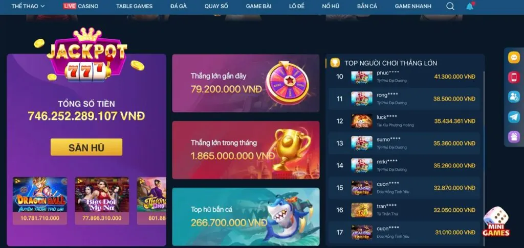 Các Loại Slot Game VB9